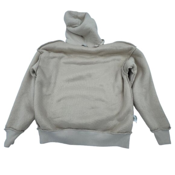 American Eagle Women's Cream Pullover Hoodie Sherpa Size Medium - Picture 9 of 10